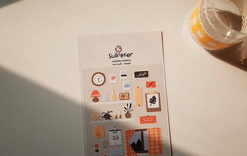 Suatelier Sonia PVC Transparent Stickers 1118 | Mood Planning Office Stickers