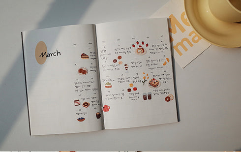 Suatelier Sonia PVC Transparent Stickers 1116 | Food 04 Pancakes Cake Coffee Stickers