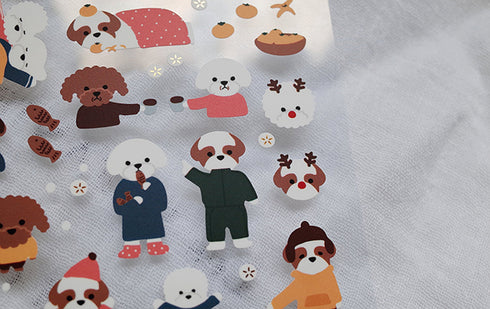 Suatelier Sonia PVC Transparent Stickers 1115 | Merry Hodoo Christmas Holiday Stickers