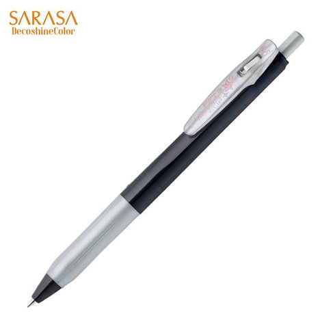 Zebra Sarasa DECOSHINE Deco Shine Metallic Shiny SILVER 0.5mm Push Clip Gel Pen | ALL Colors
