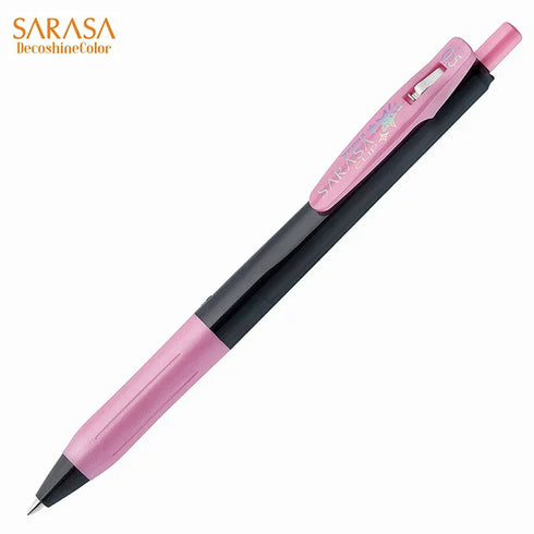 Zebra Sarasa DECOSHINE Deco Shine Metallic Shiny PINK 0.5mm Push Clip Gel Pen | ALL Colors