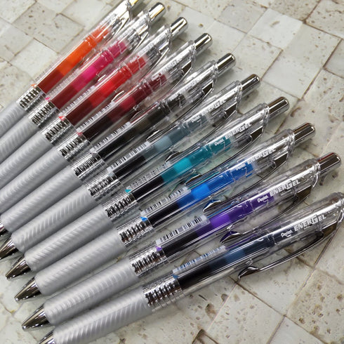 Pentel EnerGel Infree RED Gel Pen 0.4mm | BLN74 Quick Drying Smudge Resistant