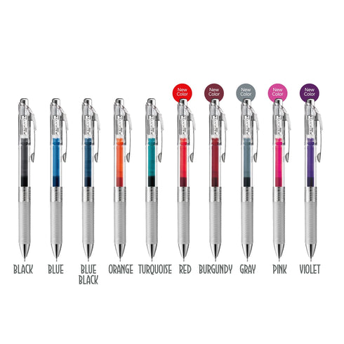Pentel EnerGel Infree RED Gel Pen 0.4mm | BLN74 Quick Drying Smudge Resistant