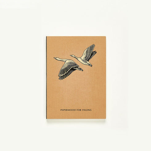 Papermood A6 Tomoe River GRID Undated Softcover GOLD Foil Notebook Planner Journal | GRID 68gsm