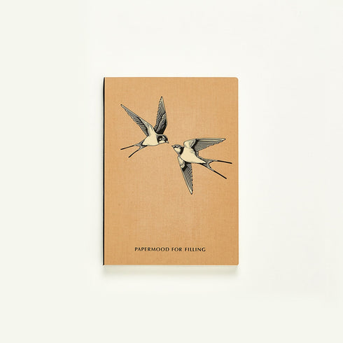 Papermood A6 Tomoe River GRID Undated Softcover GOLD Foil Notebook Planner Journal | GRID 68gsm