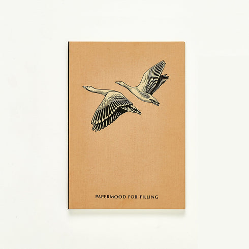 Papermood A6 Tomoe River GRID Undated Softcover GOLD Foil Notebook Planner Journal | GRID 68gsm