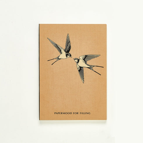 Papermood B6 Tomoe River GRID Undated Softcover GOLD Foil Notebook Planner Journal | GRID 68gsm