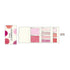 Kamio Japan Watercolor Color PINK Sample Book Sticky Notes | 135 Sheets Washi Paper