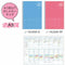 Kokuyo A5 Campus PINK WEEKLY Undated Study Planner Notebook | 28 Sheets Eco-Friendly Wood-Free Paper Y82MW