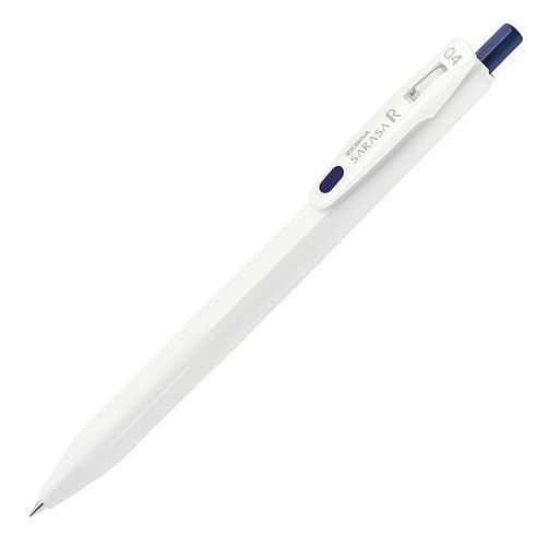 Zebra Sarasa "R" Rich BLUE BLACK 0.4mm Push Clip Gel Pen Super Saturated Ink | JJS29-R1