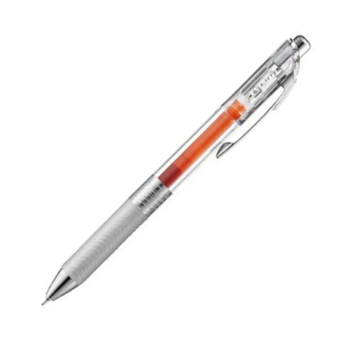 Pentel EnerGel Infree ORANGE Gel Pen 0.4mm | BLN74 Quick Drying Smudge Resistant