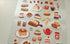 Suatelier Sonia PVC Transparent Stickers 1116 | Food 04 Pancakes Cake Coffee Stickers