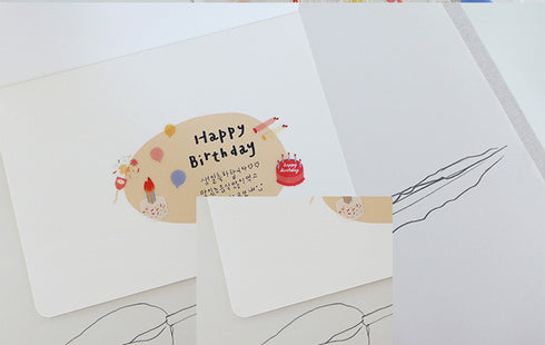 Suatelier Sonia PVC Transparent Stickers 1113 | Cake is Here Party Birthday Stickers