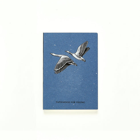 Papermood A6 Tomoe River BLANK Undated Softcover Silver Foil Notebook Planner Journal | BLANK 68gsm