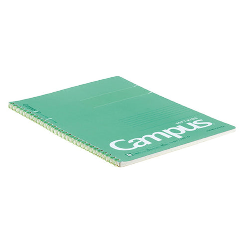 Kokuyo B5 Soft Ring GREEN SUMMER Edition Notebook Dotted Line 6 mm Rule | 40 Sheets S111BT