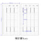 Chiba Stationery A6 Tomoe River Paper WEEKLY INSERT "A" 52gsm Planner Notebook Journal | 40 Pages 170mm X 95mm