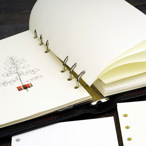 Chiba Stationery A6 Tomoe River Paper WEEKLY INSERT "A" 52gsm Planner Notebook Journal | 40 Pages 170mm X 95mm