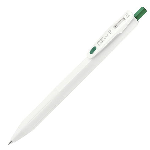 Zebra Sarasa "R" Rich GREEN 0.4mm Push Clip Gel Pen Super Saturated Ink | JJS29-R1