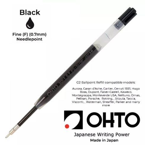 OHTO Needle Point Horizon Ballpoint Pen Refill PS-107NP 0.7mm | Black