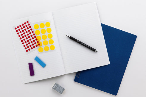 Stalogy B5 BLACK 7mm RULED College Ruled Notebook | B5 34 Pages S4010