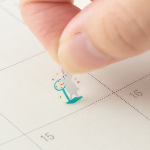 Midori Seal Collection Planner Stickers Removable Sticker | 2456 Exercise Healthy Eating Health