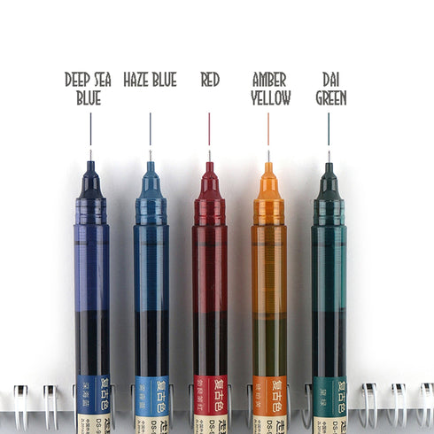 Dianshi OLIVE GREEN Stone Series Saturated Ink Large Capacity Gel Pen 0.5mm | DS904 Highly Recommend