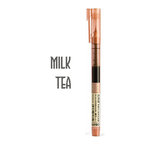 Dianshi MILK TEA Stone Series Saturated Ink Large Capacity Gel Pen 0.5mm | DS904 Highly Recommend