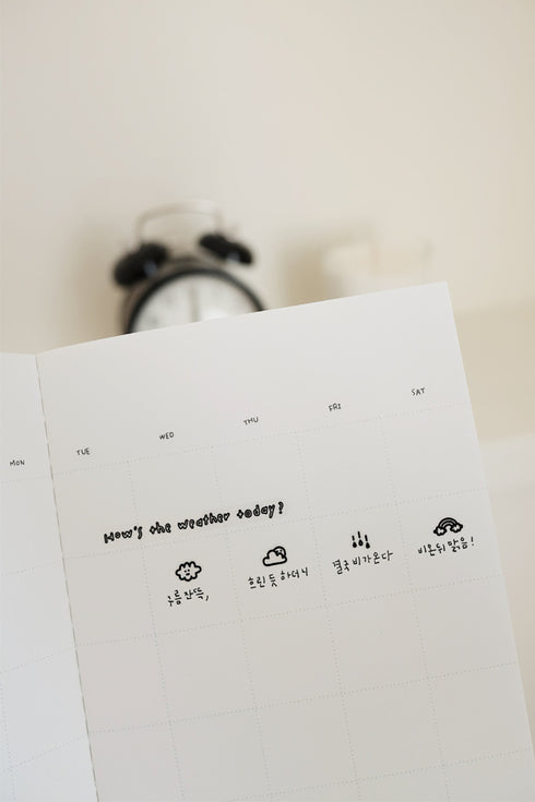 Suatelier Sonia PVC Transparent Stickers Mini Series 110 | Weather Tracker Weather Stickers
