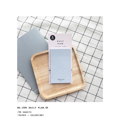 Suatelier Planner Sticky Notes BLUE 1904 | Daily Plan To Do List Things To Do