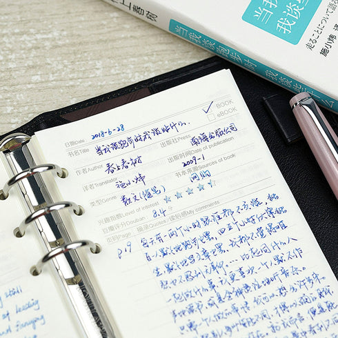 Chiba Stationery A6 Tomoe River Paper WEEKLY INSERT "A" 52gsm Planner Notebook Journal | 40 Pages 170mm X 95mm