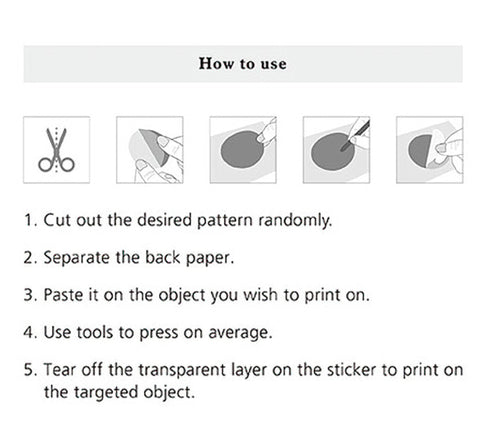 MU Lifestyle Print-On Stickers Rub -On Stickers Transfer Stickers Translucent Stickers 132 | Earth Tones Watercolor Spots