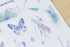 MU Lifestyle Print-On Stickers Rub -On Stickers Transfer Stickers Translucent Stickers 085 | Never Stop Dreaming Butterflies Blue & Purple