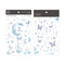 MU Lifestyle Print-On Stickers Rub -On Stickers Transfer Stickers Translucent Stickers 085 | Never Stop Dreaming Butterflies Blue & Purple
