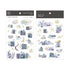 MU Lifestyle Print-On Stickers Rub -On Stickers Transfer Stickers Translucent Stickers 164 | Twilight Numbers Moon Trees Houses