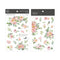 MU Lifestyle Print-On Stickers Rub -On Stickers Transfer Stickers Translucent Stickers 170 | Flowers Pink Flowers Peach Flowers Roses