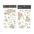 MU Lifestyle Print-On Stickers Rub -On Stickers Transfer Stickers Translucent Stickers 170 | Flowers Pink Flowers Peach Flowers Roses