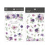 MU Lifestyle Print-On Stickers Rub -On Stickers Transfer Stickers Translucent Stickers 171 | Flowers Whispers Purple Flowers Bouquet