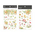 MU Lifestyle Print-On Stickers Rub-On Stickers Transfer Stickers Translucent Stickers 172 | Heart Bloom Orange Flowers Peach Flowers Bouquet