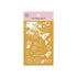 MU Lifestyle Print-On Stickers Rub-On Stickers Transfer Stickers GOLD FOIL Stickers 06 | Globe Travel Delivery Train TIcket