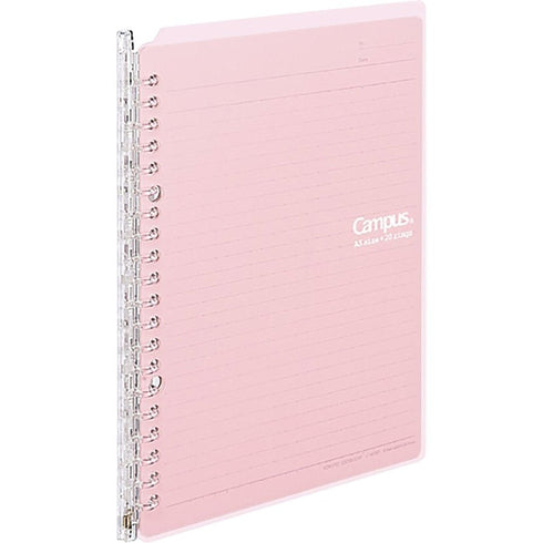 Kokuyo A5 Campus CLEAR Smart Ring Binder 20 Rings Notebook | 25 Sheets Capacity SP130