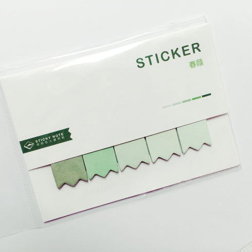 Angoo WATER Short Sticky Notes Page Flags Index Tabs Banner Flags Notched Flags Page Marker | 80 Flags 2.25 X 0.60 inches