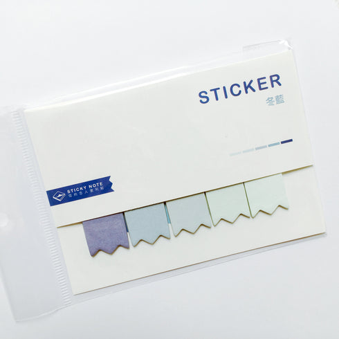 Angoo SAKURA Short Sticky Notes Page Flags Index Tabs Banner Flags Notched Flags Page Marker | 80 Flags 2.25 X 0.60 inches