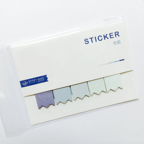 Angoo SUNSET Short Sticky Notes Page Flags Index Tabs Banner Flags Notched Flags | 80 Flags 2.25 X 0.60 inches