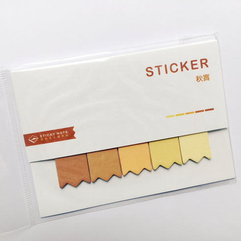 Angoo WATER Short Sticky Notes Page Flags Index Tabs Banner Flags Notched Flags Page Marker | 80 Flags 2.25 X 0.60 inches