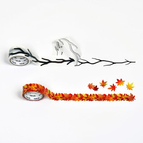 MAPLE TREE Bande Washi Tape Kit Masking Tape Kit Sticker Kit DOUBLE Roll | BDA568