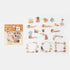 BGM Premium Die-Cut Flake Sunny Café Coffee Tea Pastry Coffee Bar Gold Foil Stickers | DG011
