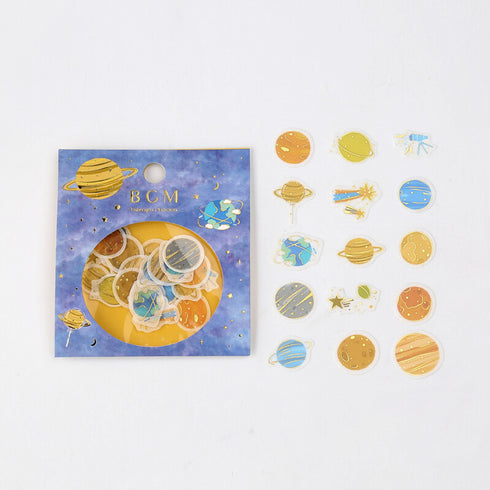 BGM Premium Die-Cut Flake Stickers Sticker Planets | FG047