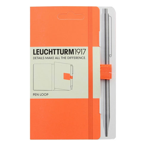 Leuchtturm 1917 Muted Colors NEON PINK Fabric Pen Loop | Self-Adhesive