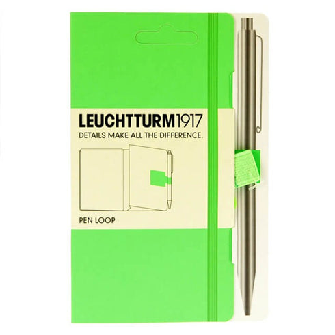 Leuchtturm 1917 Muted Colors NEON YELLOW Fabric Pen Loop | Self-Adhesive