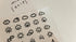 Suatelier Sonia PVC Transparent Stickers Mini Series 110 | Weather Tracker Weather Stickers